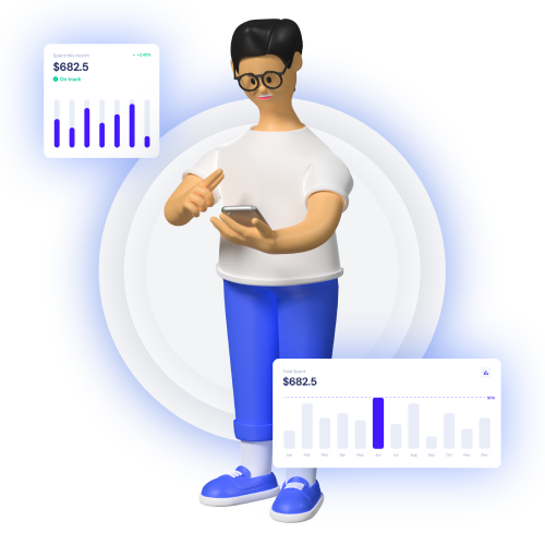 Accounting dashboard illustration